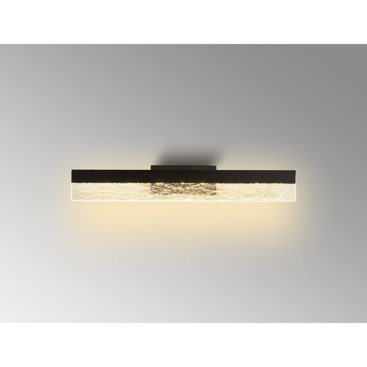 Nelson Lighting NL9969BL9 Lanaro 1 LED Bathroom Wall Light Sand Black