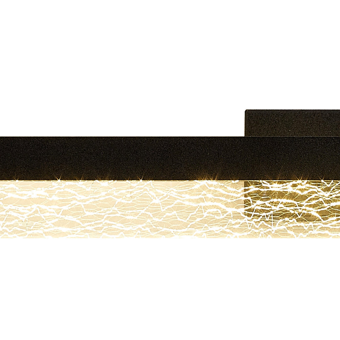 Nelson Lighting NL9970BL9 Lanaro 1 LED Bathroom Wall Light Sand Black