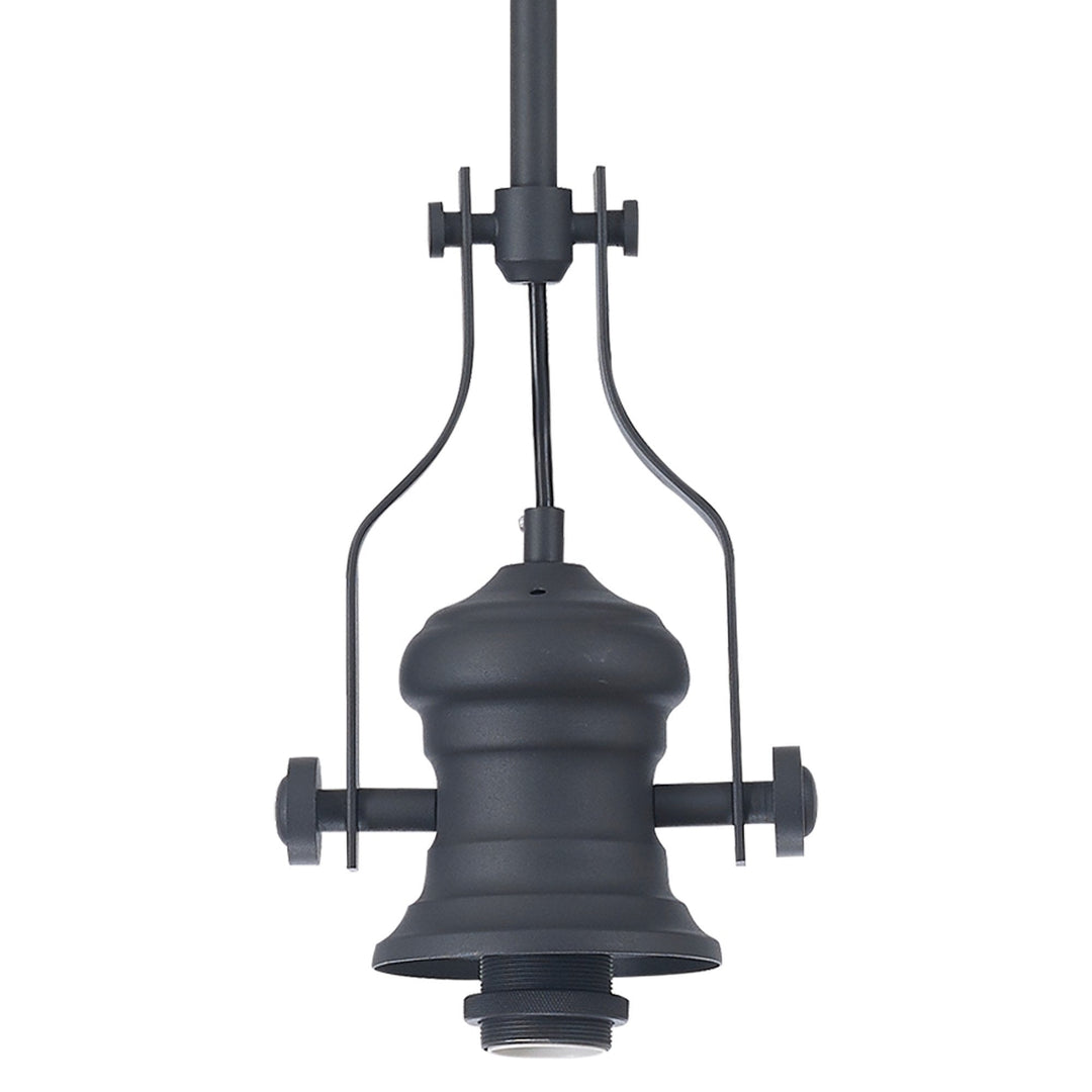 Nelson Lighting NL87369 Louis 1 Light Pendant Graphite