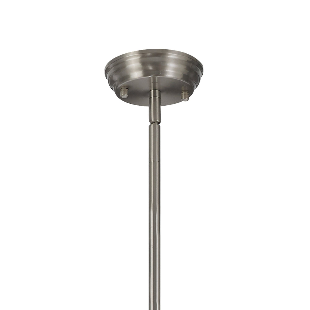 Nelson Lighting NL87379 Louis 1 Light Pendant Satin Nickel