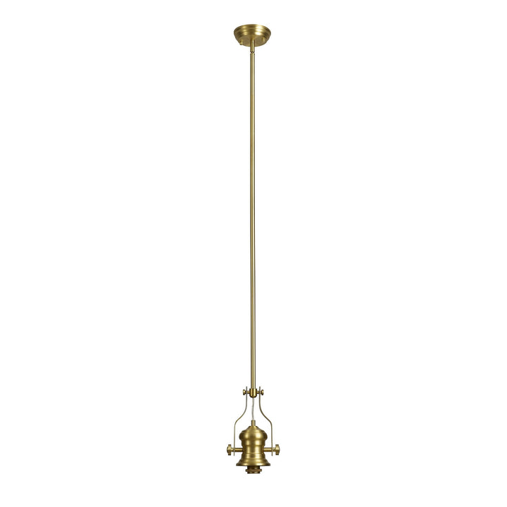 Nelson Lighting NL87389 Louis 1 Light Pendant Satin Gold