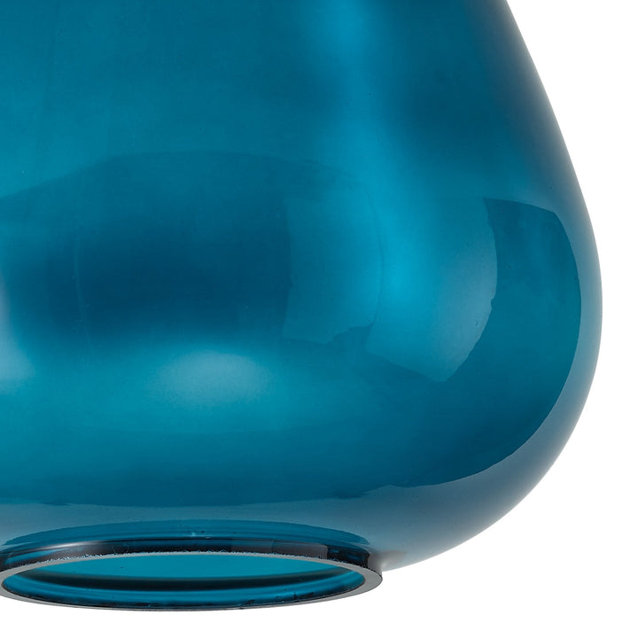 Nelson Lighting NL8133/TE9 Olivia Shade Teal Blue