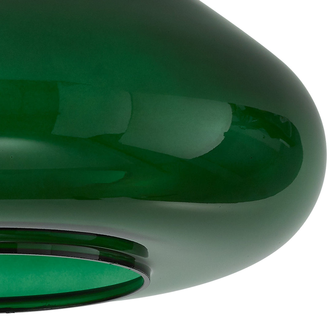 Nelson Lighting NL8134/BG9 Olivia Shade Bottle Green