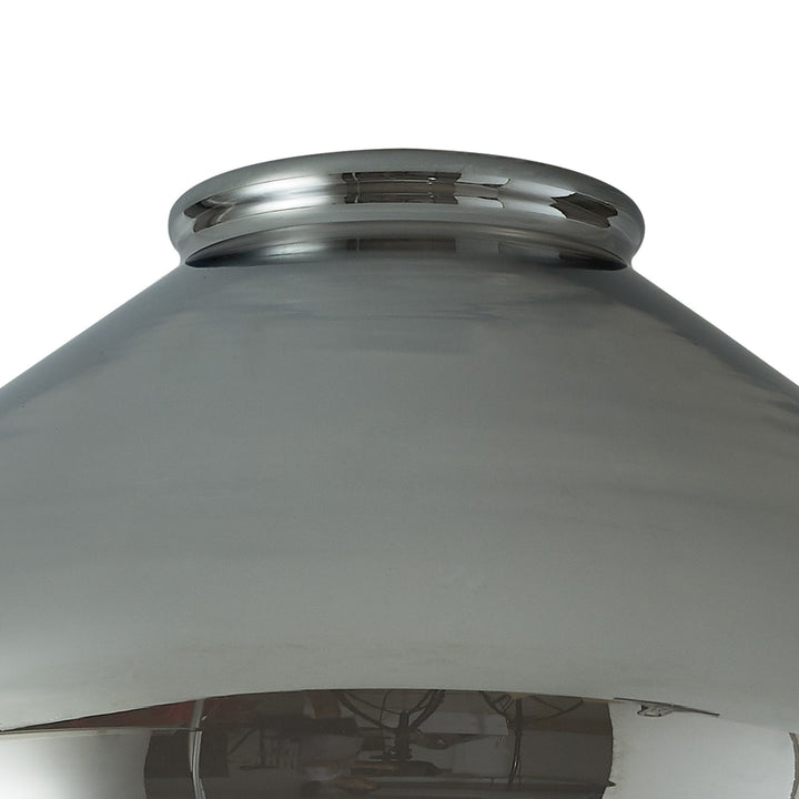 Nelson Lighting NL8134/SM9 Olivia Shade Smoke Plated