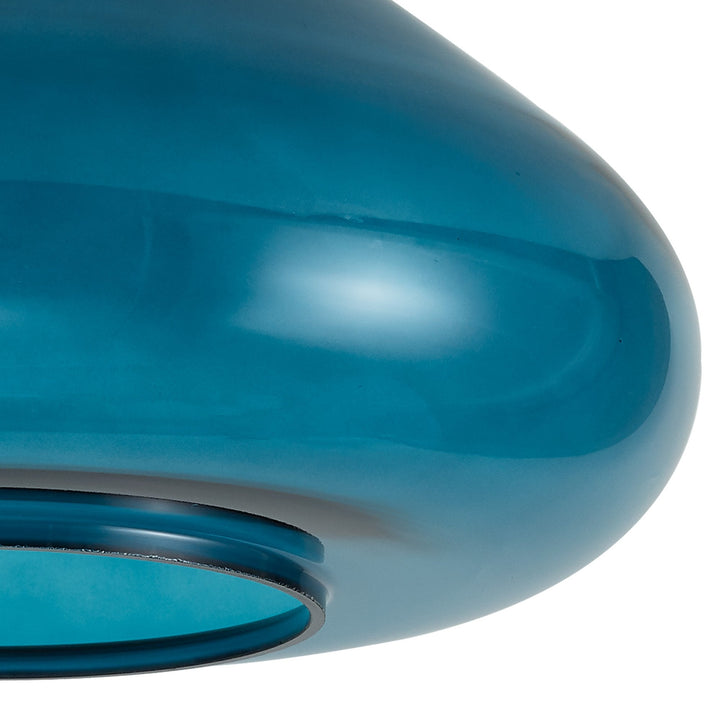 Nelson Lighting NL8134/TE9 Olivia Shade Teal Blue