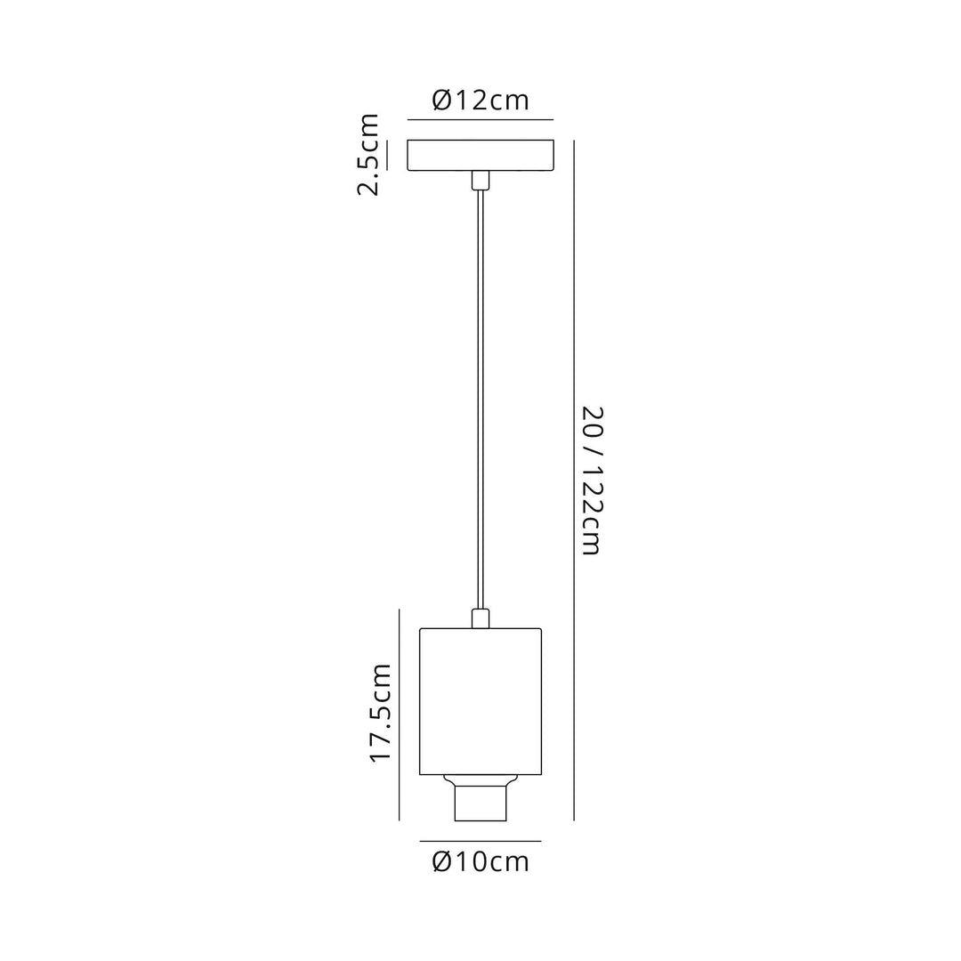 Nelson Lighting NL90319 Olivia 1 Light Pendant Satin Nickel