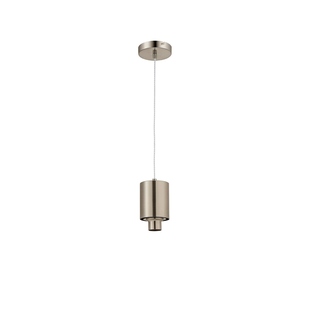 Nelson Lighting NL90319 Olivia 1 Light Pendant Satin Nickel