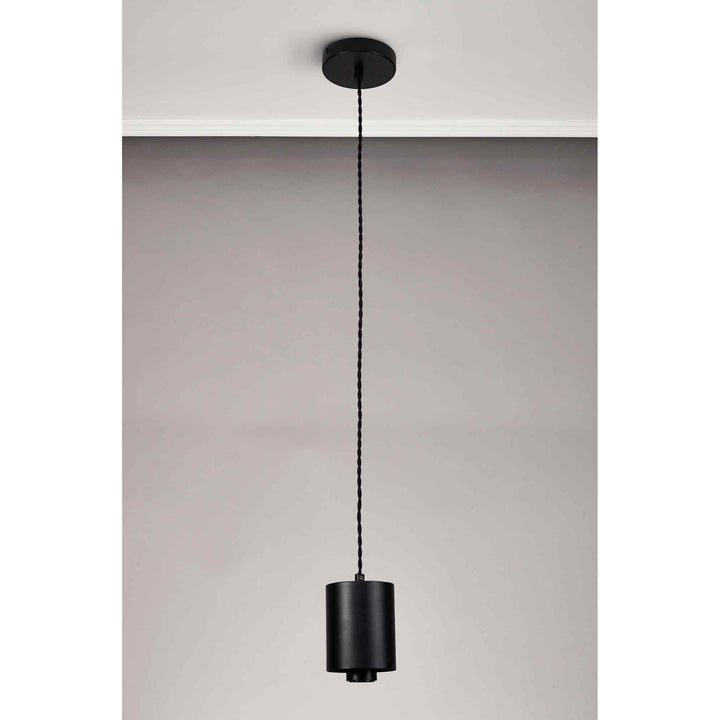 Nelson Lighting NL90329 Olivia 1 Light Pendant Satin Black