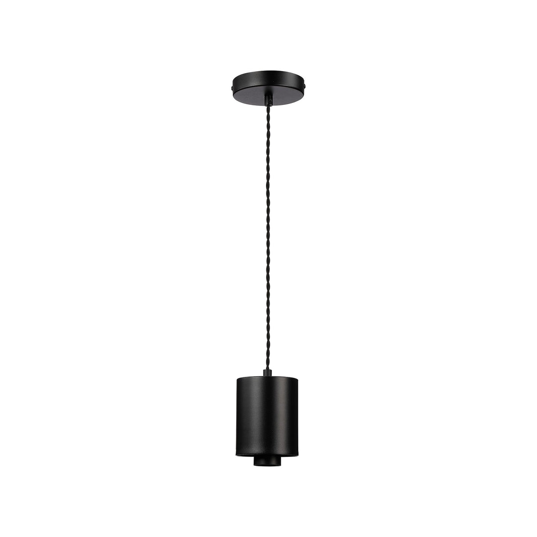 Nelson Lighting NL90329 Olivia 1 Light Pendant Satin Black