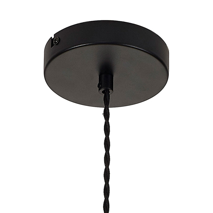 Nelson Lighting NL90329 Olivia 1 Light Pendant Satin Black