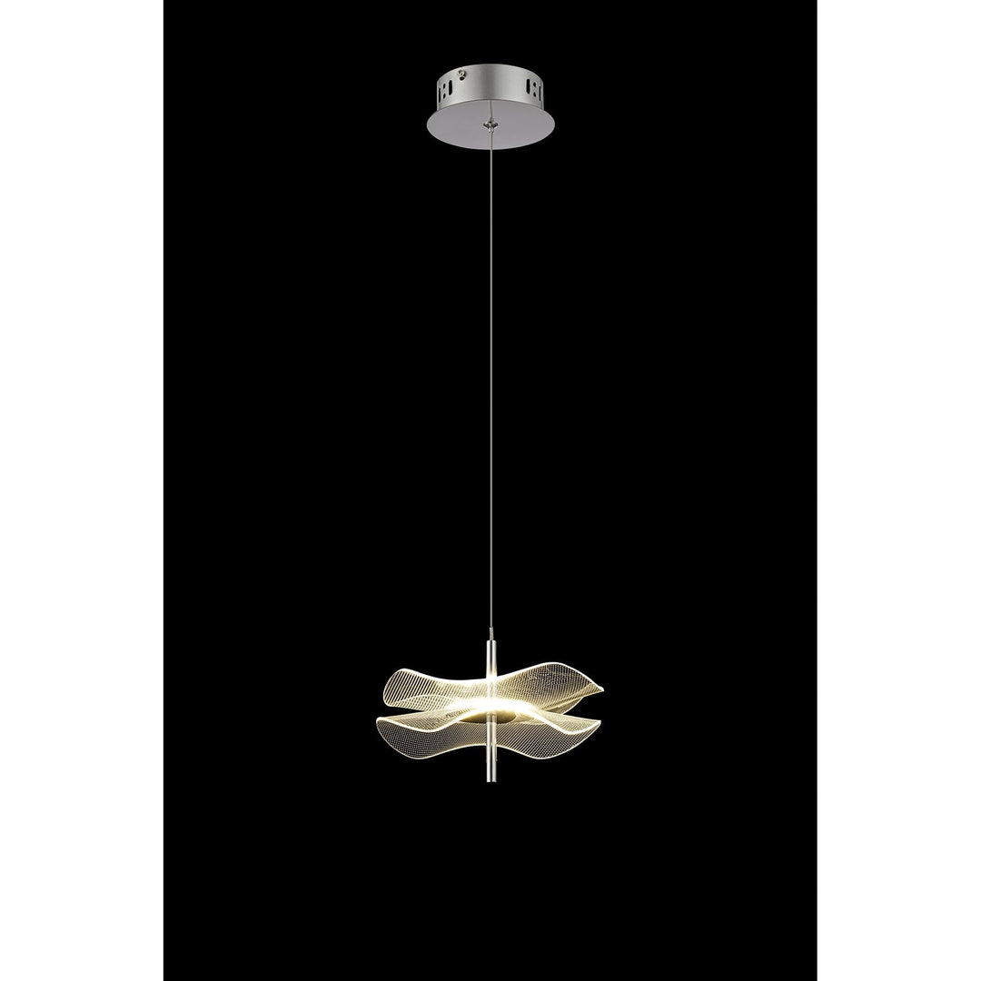 Nelson Lighting NL73379 Padwa 1 LED Pendant Polished Chrome