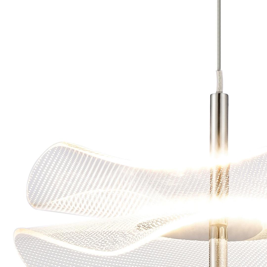 Nelson Lighting NL73379 Padwa 1 LED Pendant Polished Chrome