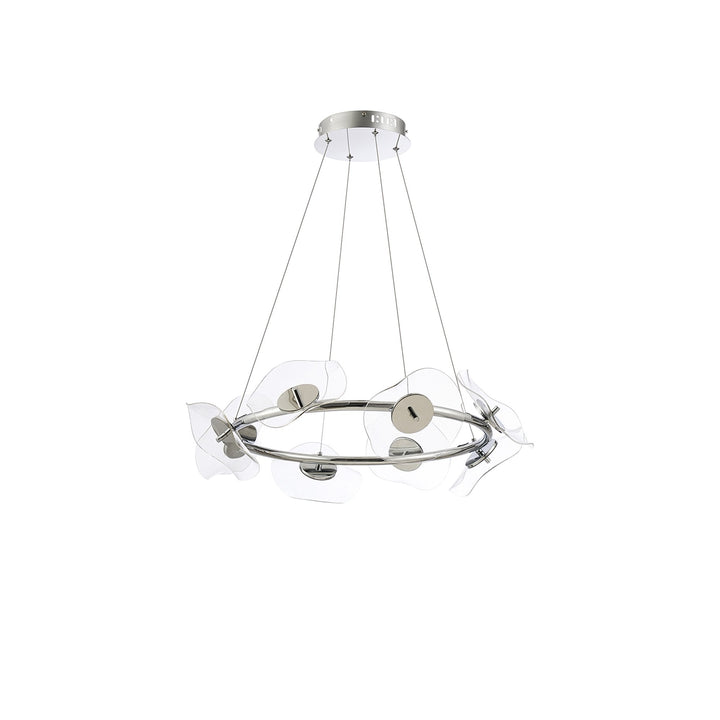 Nelson Lighting NL73409 Padwa 8 LED Ring Pendant Polished Chrome