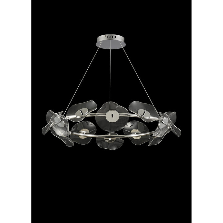 Nelson Lighting NL73419 Padwa 12 LED Ring Pendant Polished Chrome