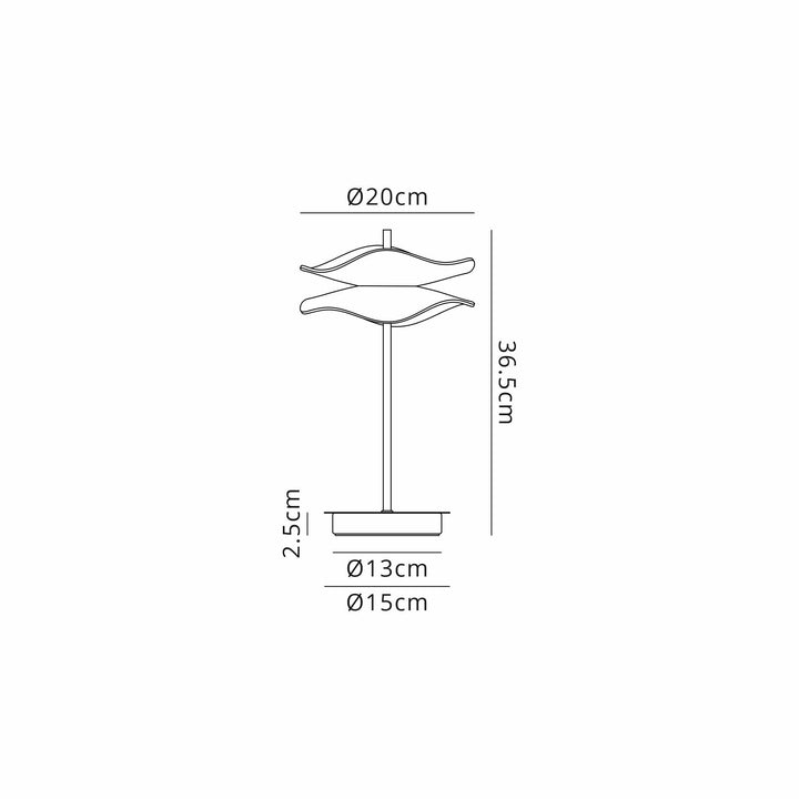 Nelson Lighting NL73439 Padwa 1 LED Table Lamp Polished Chrome