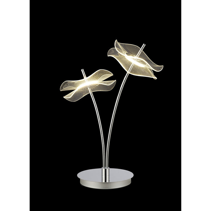 Nelson Lighting NL73449 Padwa 2 LED Table Lamp Polished Chrome