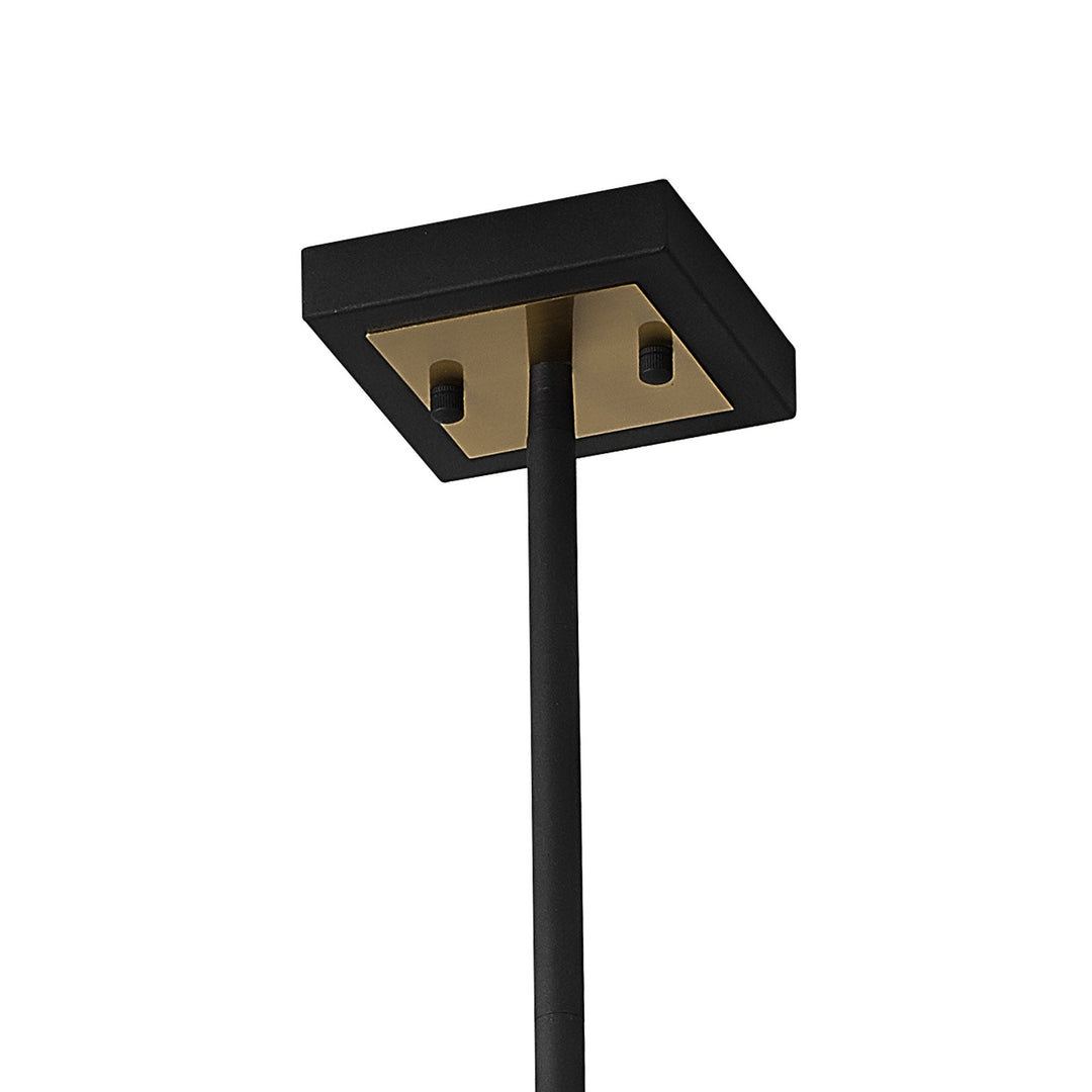 Nelson Lighting NL87999 Palit 4 Light Pendant Black Gold