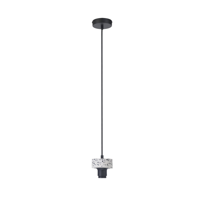 Nelson Lighting NL85569 Raibon Suspension Kit Terrazzo Marble / Black / Black Fabric