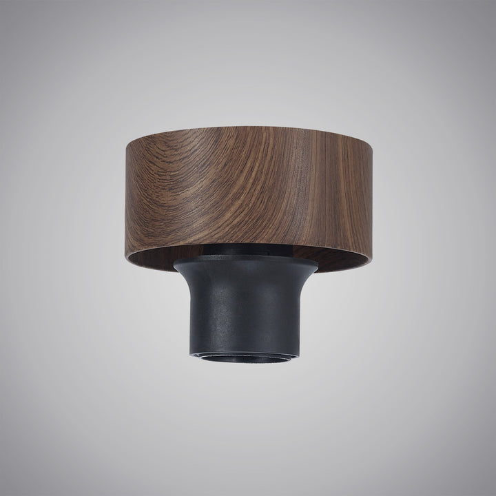 Nelson Lighting NL87129 Raibon Surface Kit Matt Black / Walnut