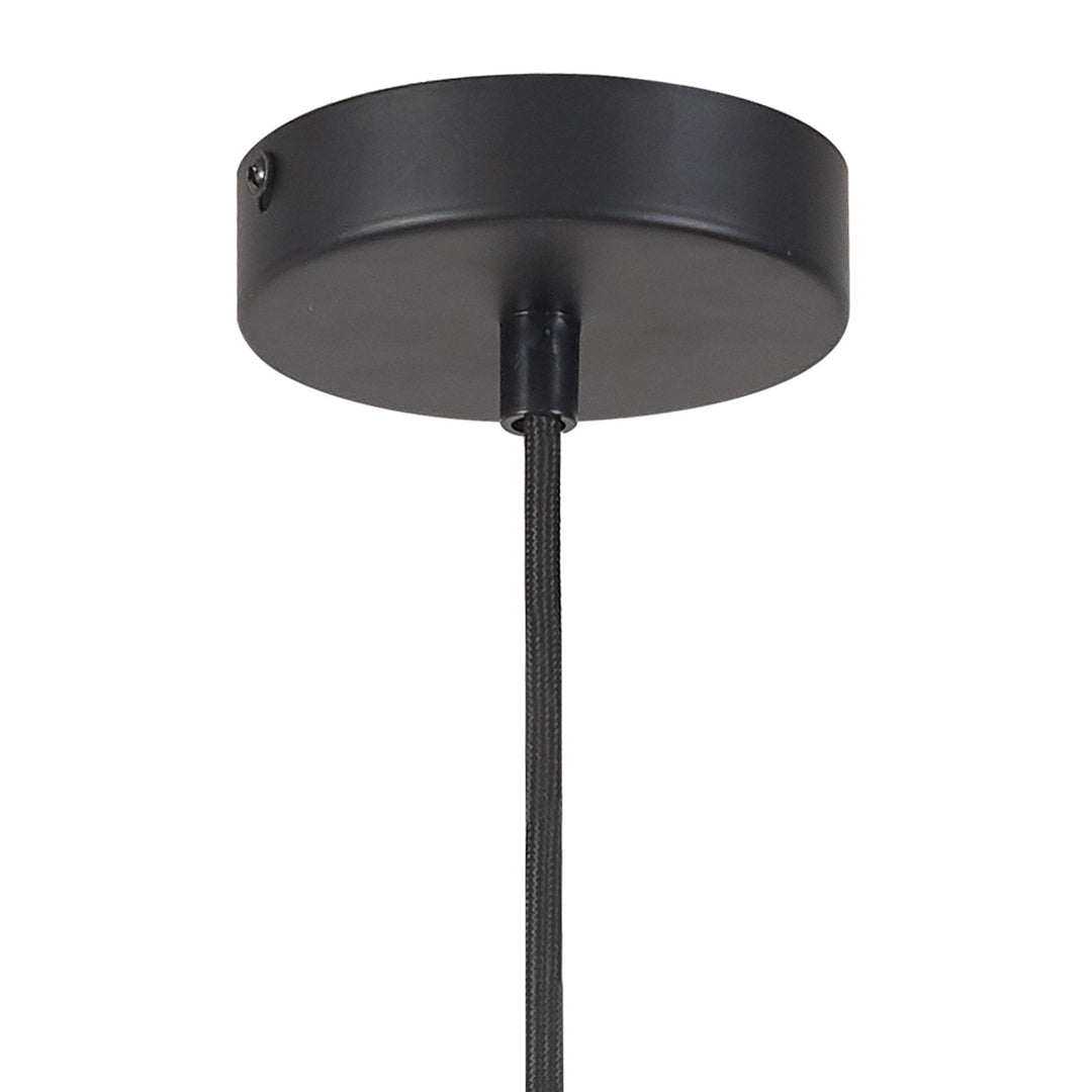 Nelson Lighting NLK15629 Raibon 1 Light Pendant Concrete Smoke