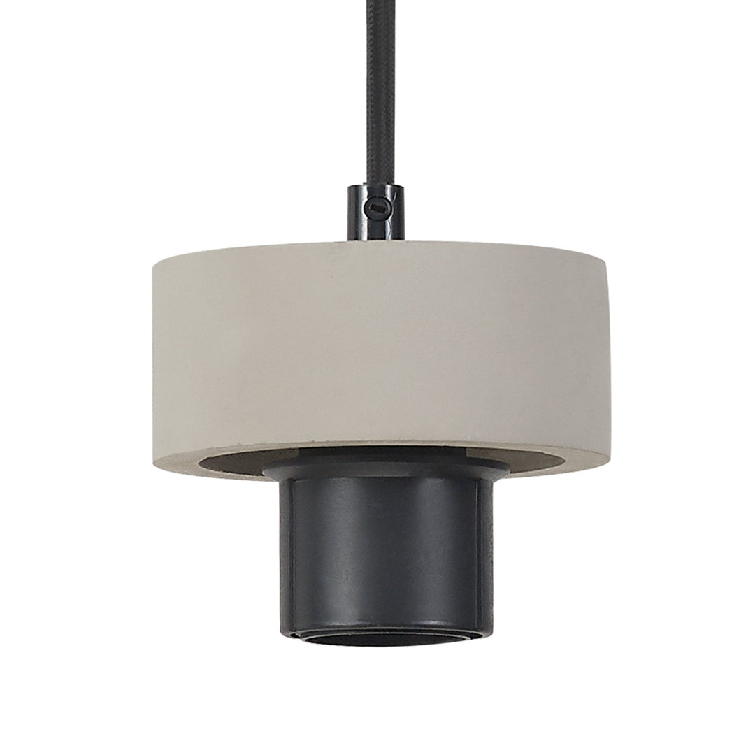 Nelson Lighting NLK15629 Raibon 1 Light Pendant Concrete Smoke