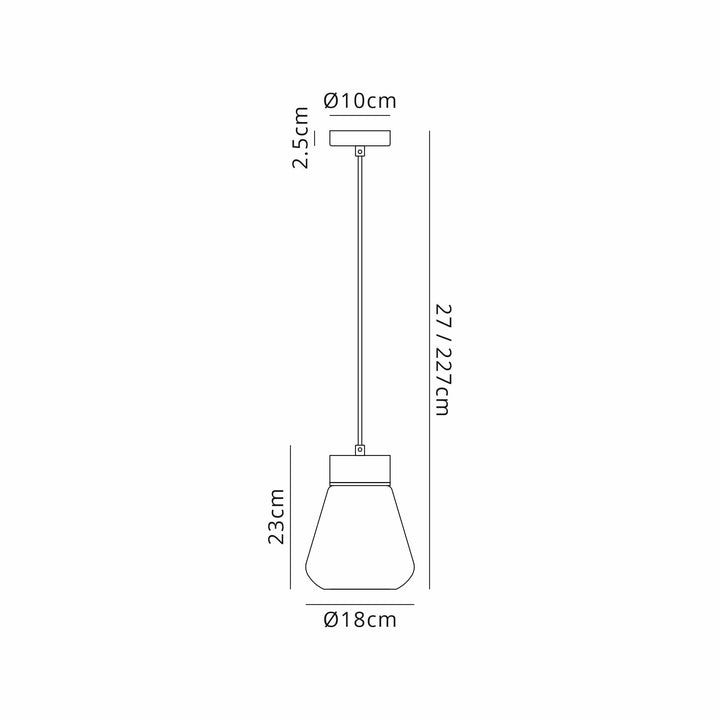 Nelson Lighting NLK15639 Raibon 1 Light Pendant Walnut Opal