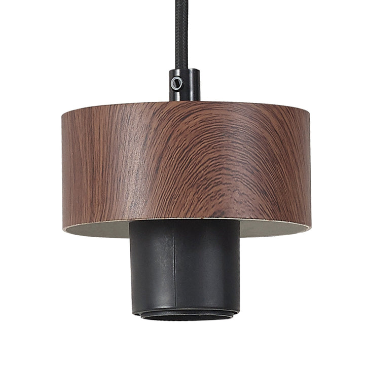 Nelson Lighting NLK15639 Raibon 1 Light Pendant Walnut Opal