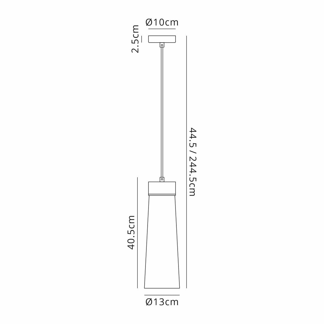 Nelson Lighting NLK15659 Raibon 1 Light Pendant Satin Nickel Clear