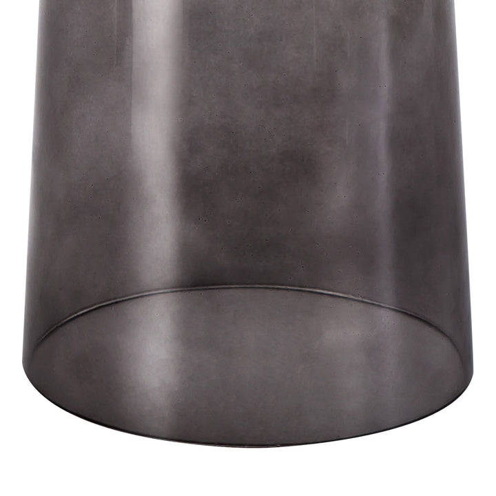 Nelson Lighting NLK15709 Raibon 1 Light Ceiling Light Concrete Smoke