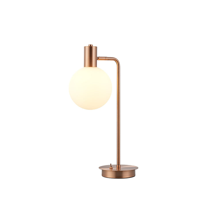 Nelson Lighting NL82799 Rome 1 Light Table Lamp Antique Copper