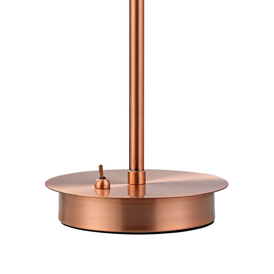 Nelson Lighting NL82799 Rome 1 Light Table Lamp Antique Copper