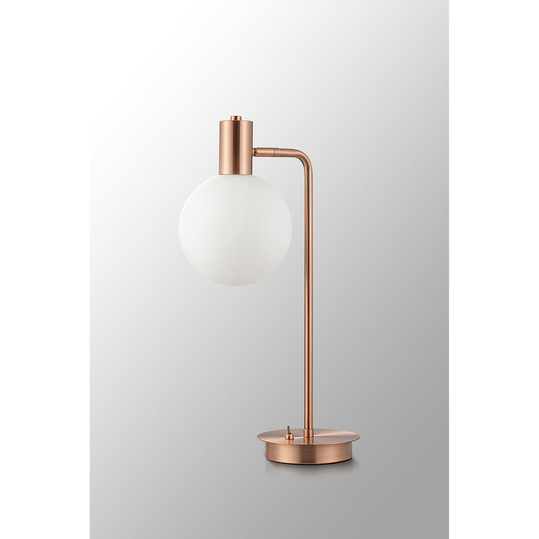 Nelson Lighting NL82799 Rome 1 Light Table Lamp Antique Copper