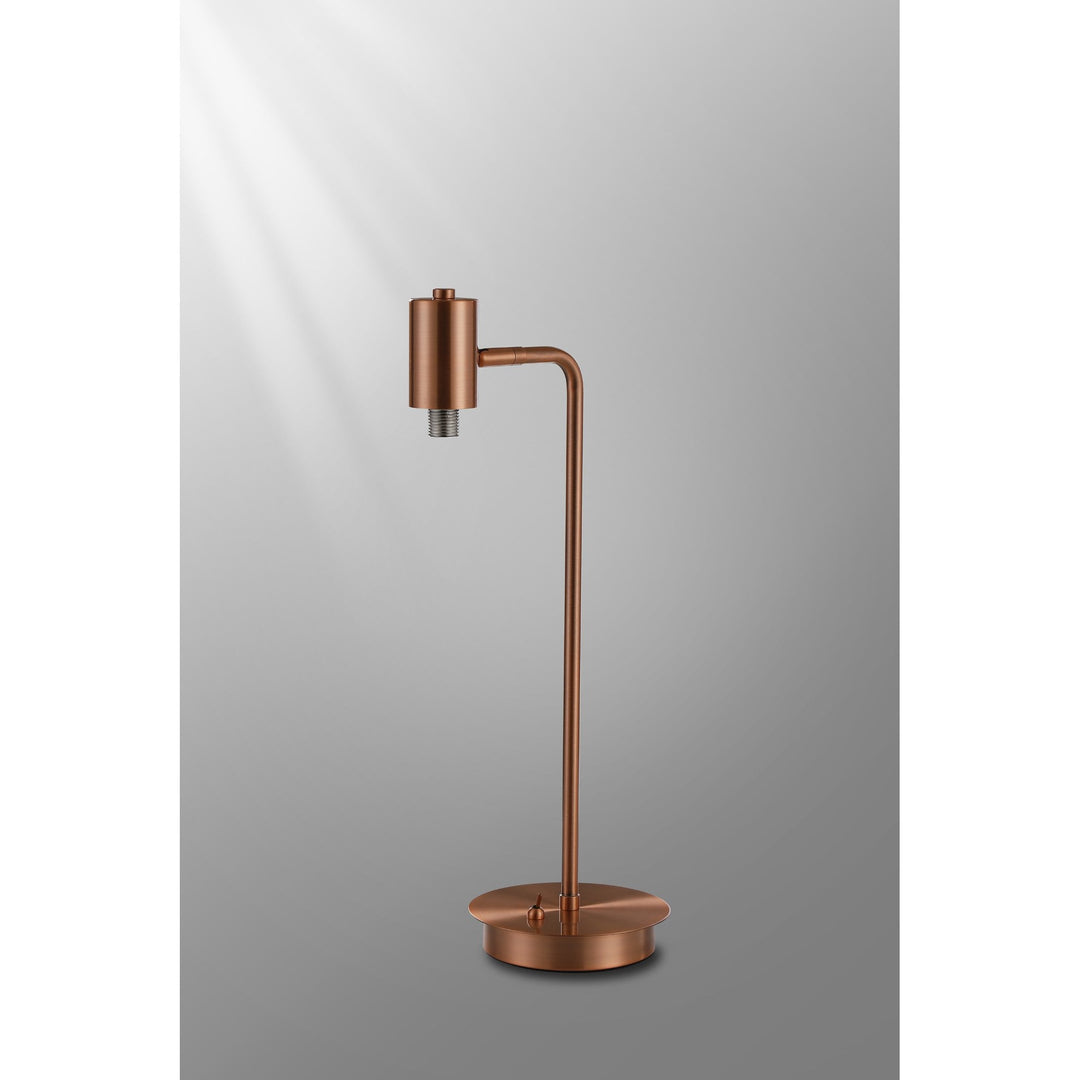 Nelson Lighting NL90709 Rome 1 Light Table Lamp Antique Copper