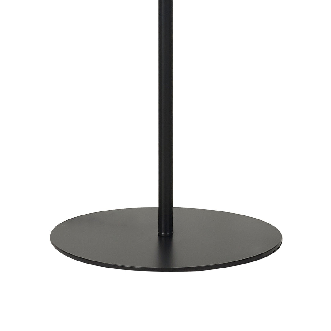 Nelson Lighting NL86469 Sabus 1 Light Floor Lamp Matt Black Frosted White