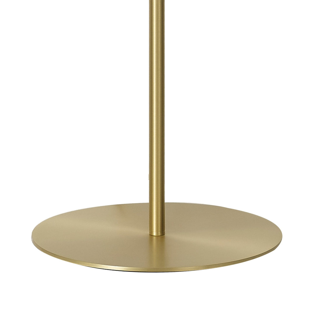 Nelson Lighting NL86559 Sabus 1 Light Floor Lamp Satin Gold Frosted White