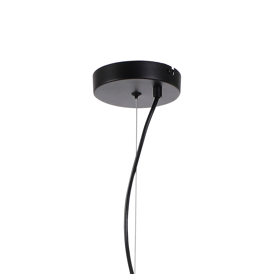 Nelson Lighting NL9042/OP9 Prague 5 Light Pendant Satin Black Opal