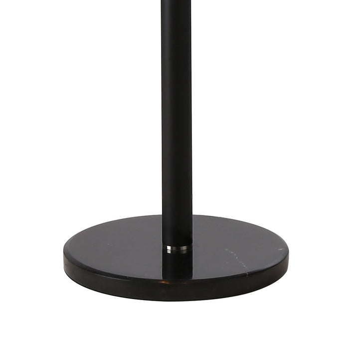 Nelson Lighting NL9048/AM9 Prague 11 Light Floor Lamp Satin Black Amber Plated