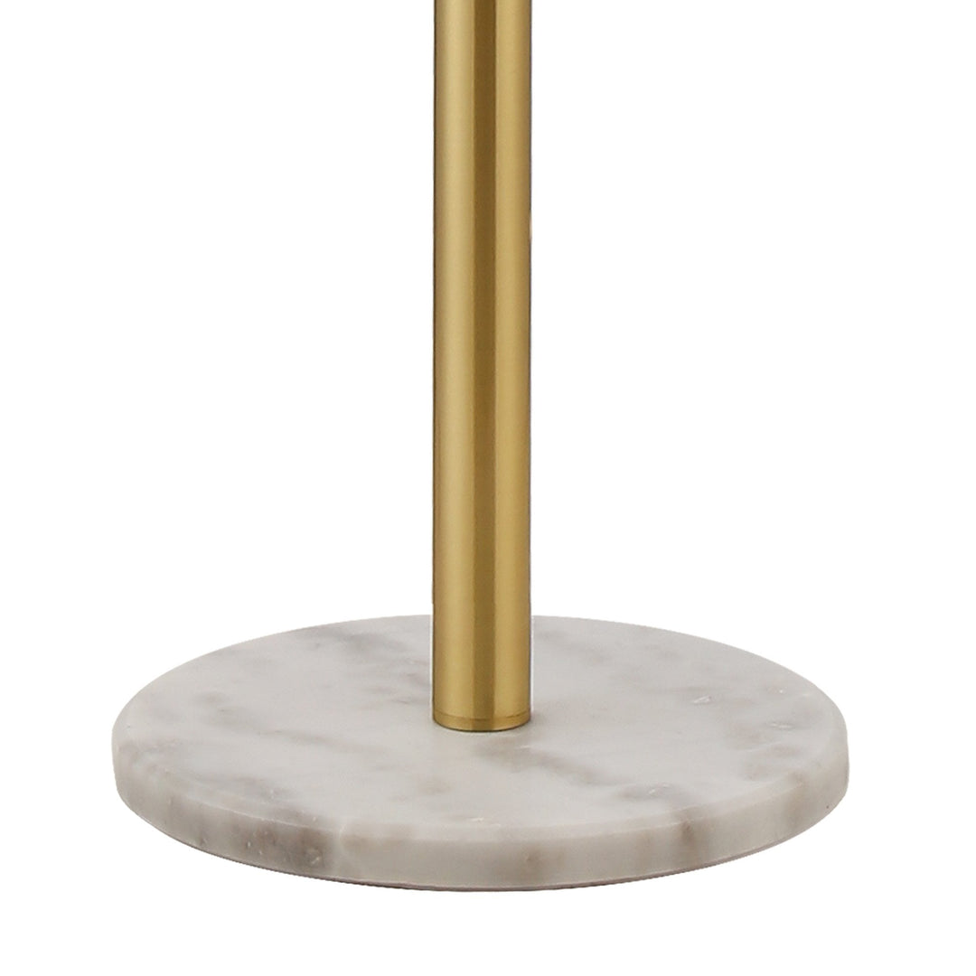 Nelson Lighting NL9327/OP9 Prague 11 Light Floor Lamp Satin Gold Opal