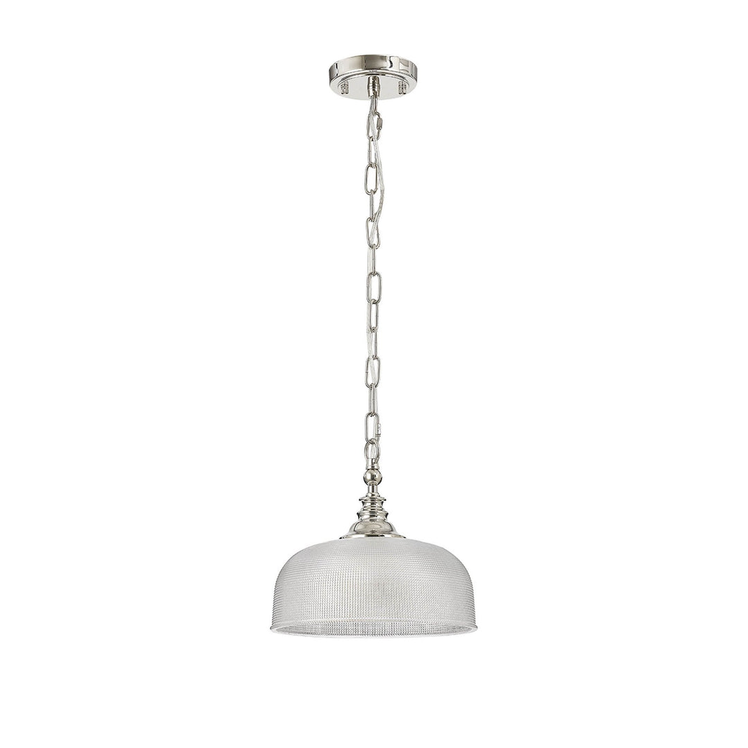 Nelson Lighting NL86029 Sakkas 1 Light Pendant/Ceiling Light Polished Nickel