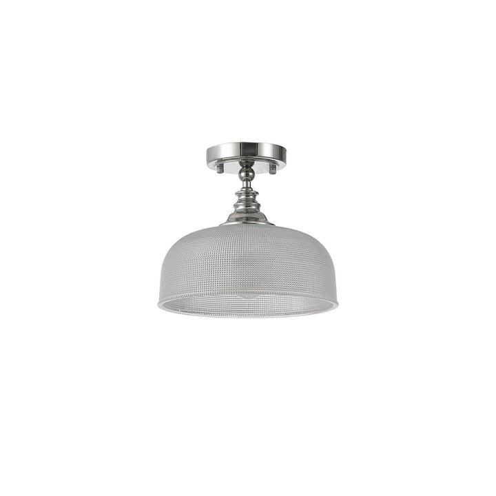 Nelson Lighting NL86029 Sakkas 1 Light Pendant/Ceiling Light Polished Nickel