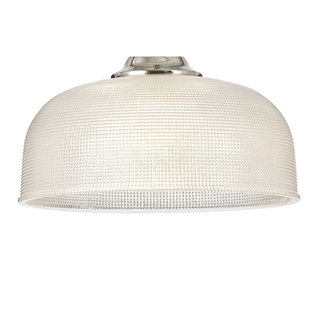 Nelson Lighting NL86029 Sakkas 1 Light Pendant/Ceiling Light Polished Nickel