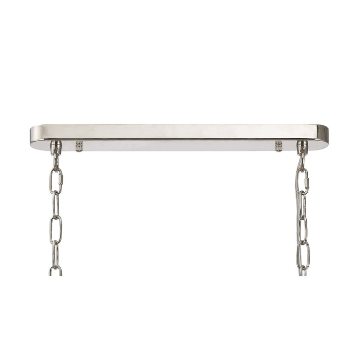 Nelson Lighting NL86049 Sakkas 3 Light Pendant/Ceiling Light Polished Nickel