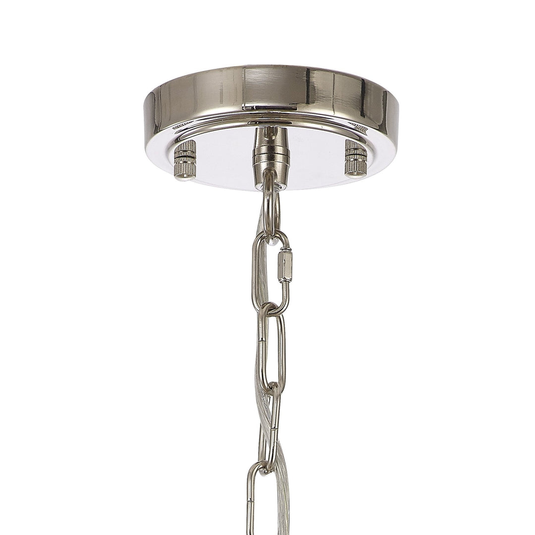 Nelson Lighting NL86059 Sakkas 3 Light Pendant/Ceiling Light Polished Nickel