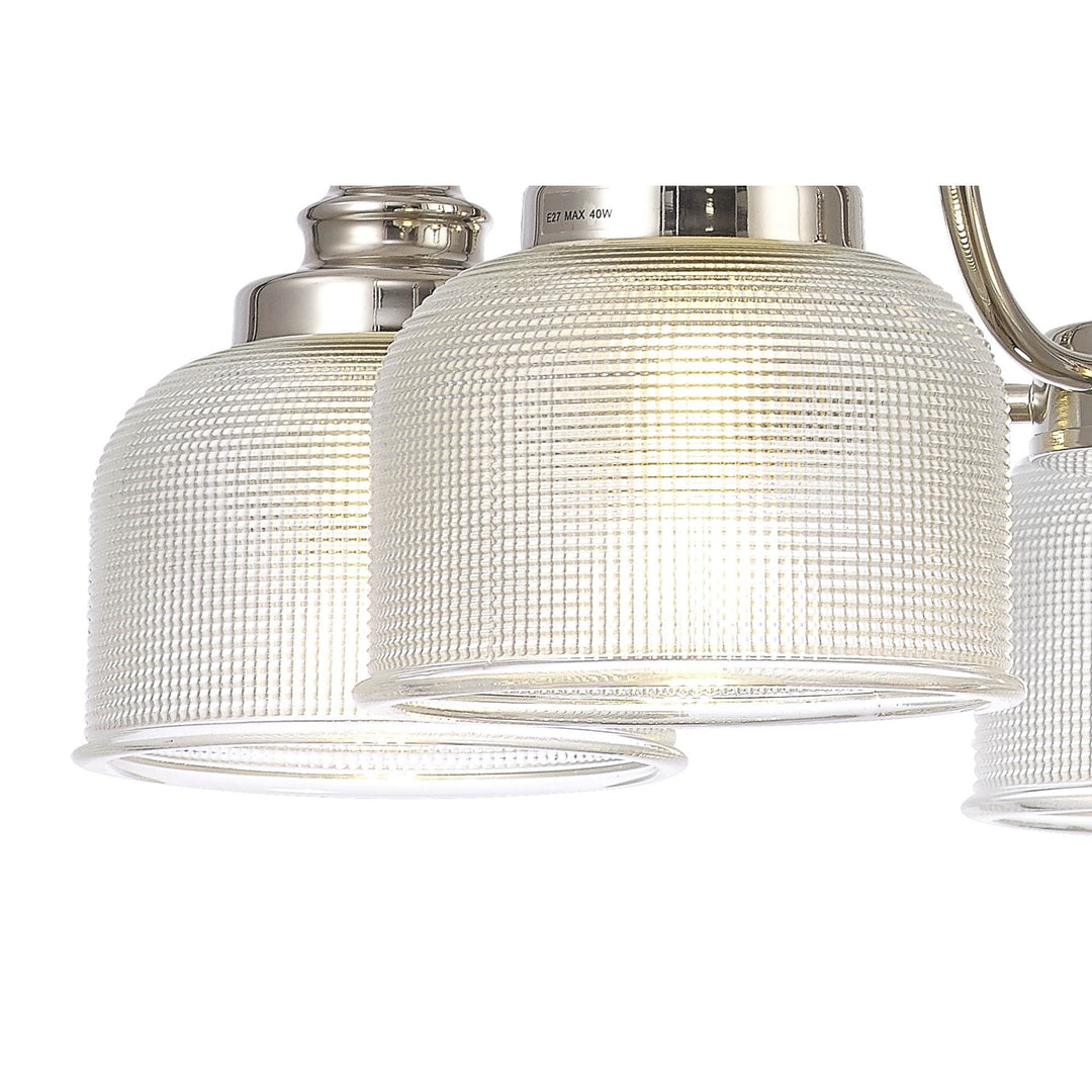 Nelson Lighting NL86069 Sakkas 5 Light Pendant/Ceiling Light Polished Nickel