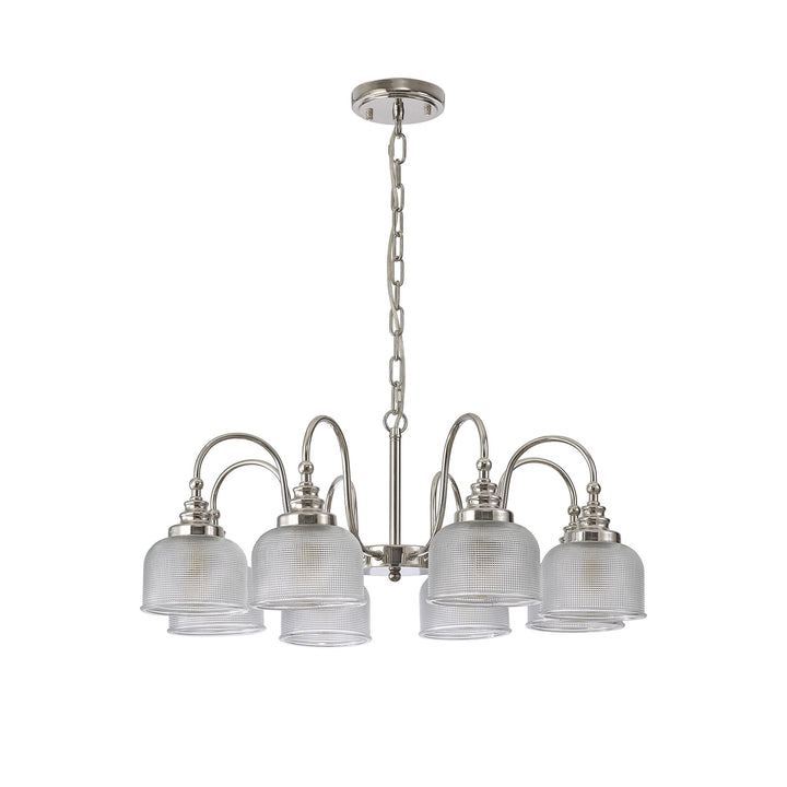 Nelson Lighting NL86079 Sakkas 8 Light Pendant/Ceiling Light Polished Nickel