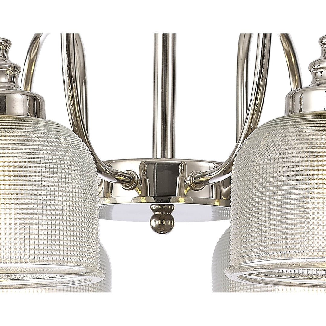 Nelson Lighting NL86079 Sakkas 8 Light Pendant/Ceiling Light Polished Nickel