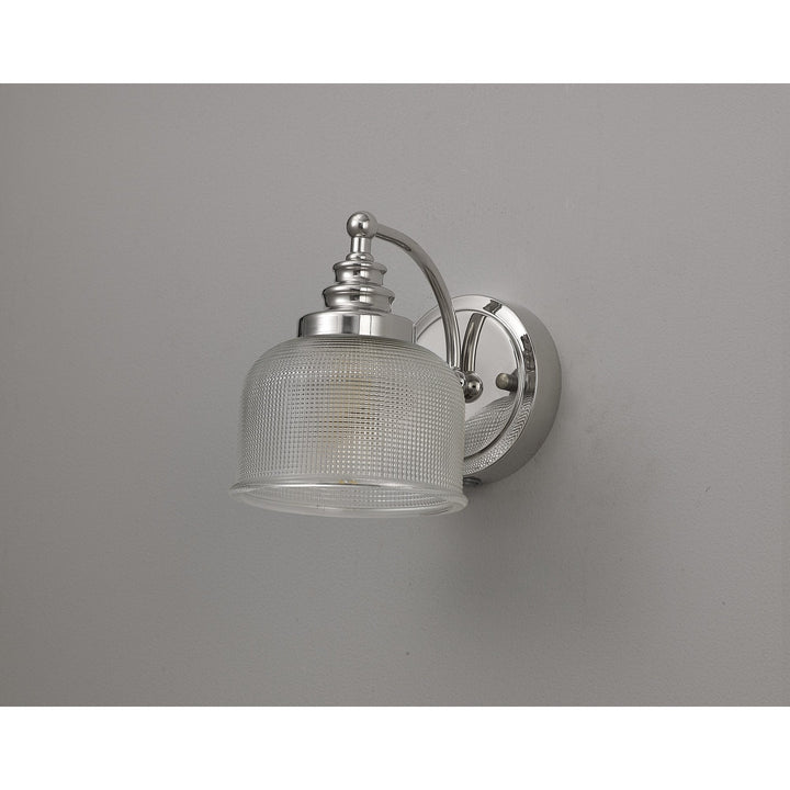 Nelson Lighting NL86109 Sakkas 1 Light Wall Light Polished Nickel