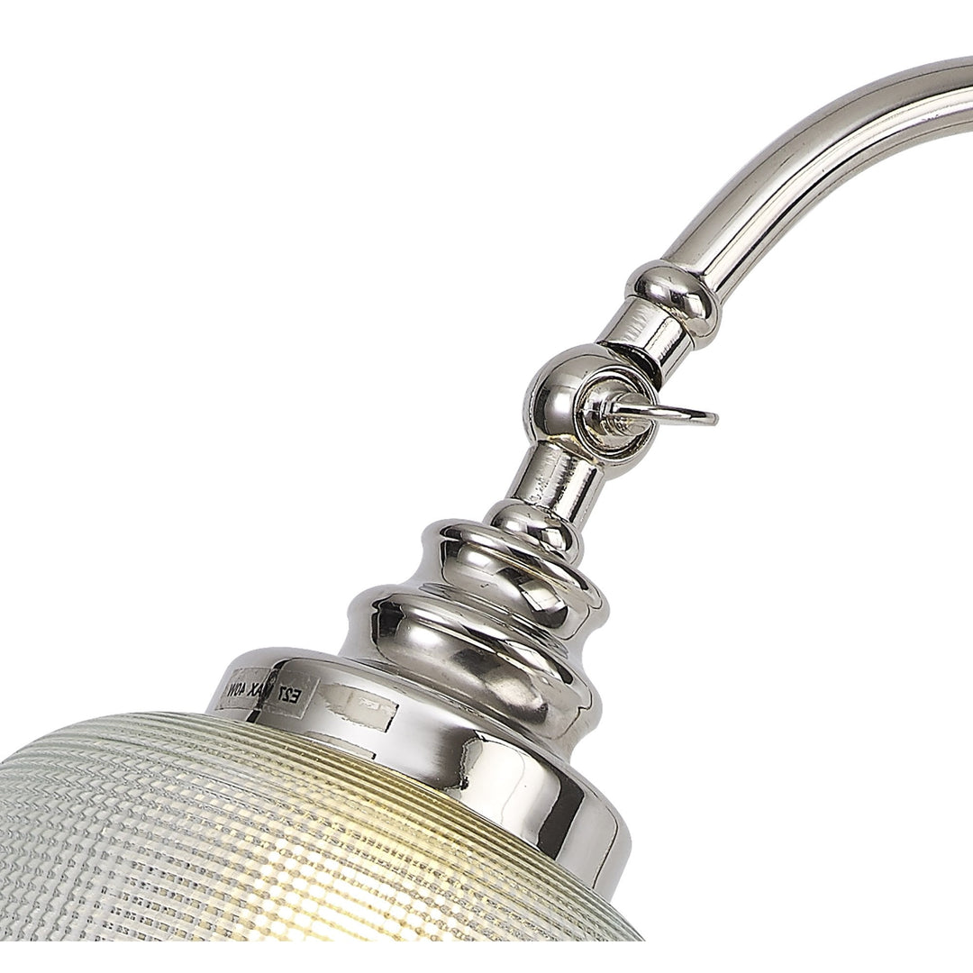 Nelson Lighting NL86129 Sakkas 1 Light Table Lamp Polished Nickel