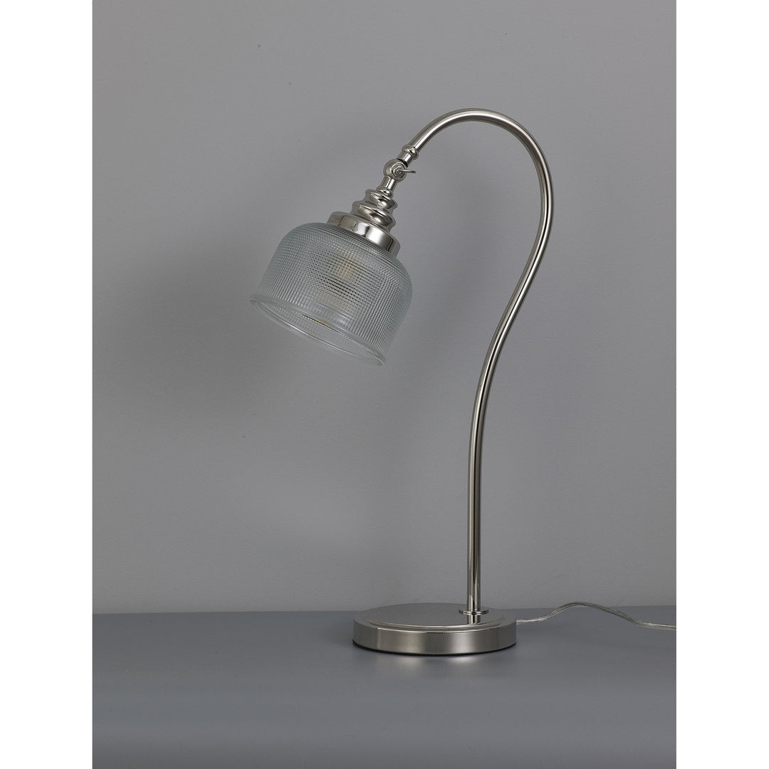 Nelson Lighting NL86129 Sakkas 1 Light Table Lamp Polished Nickel