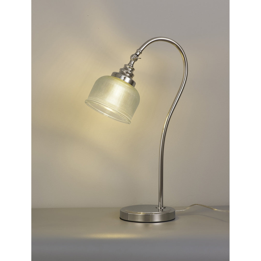 Nelson Lighting NL86129 Sakkas 1 Light Table Lamp Polished Nickel